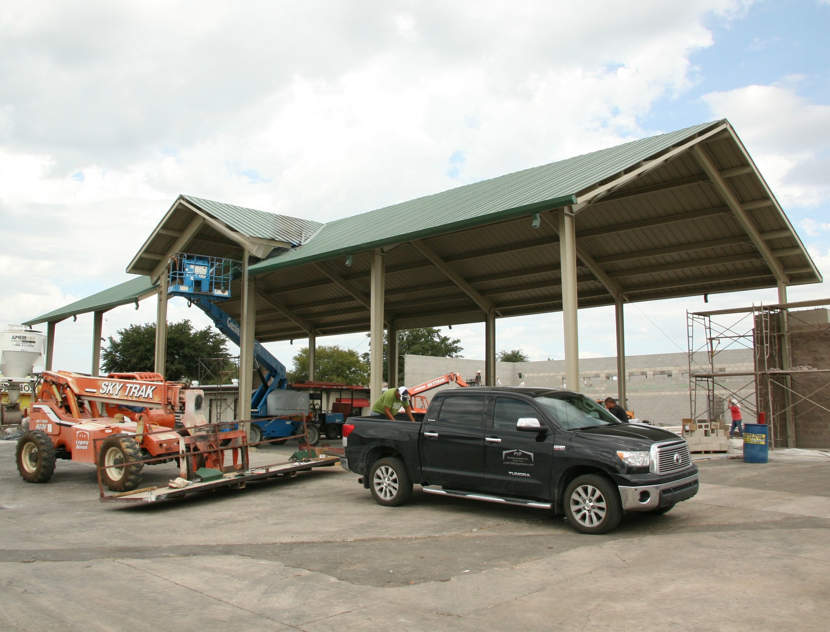Steel carport parking canopy structure