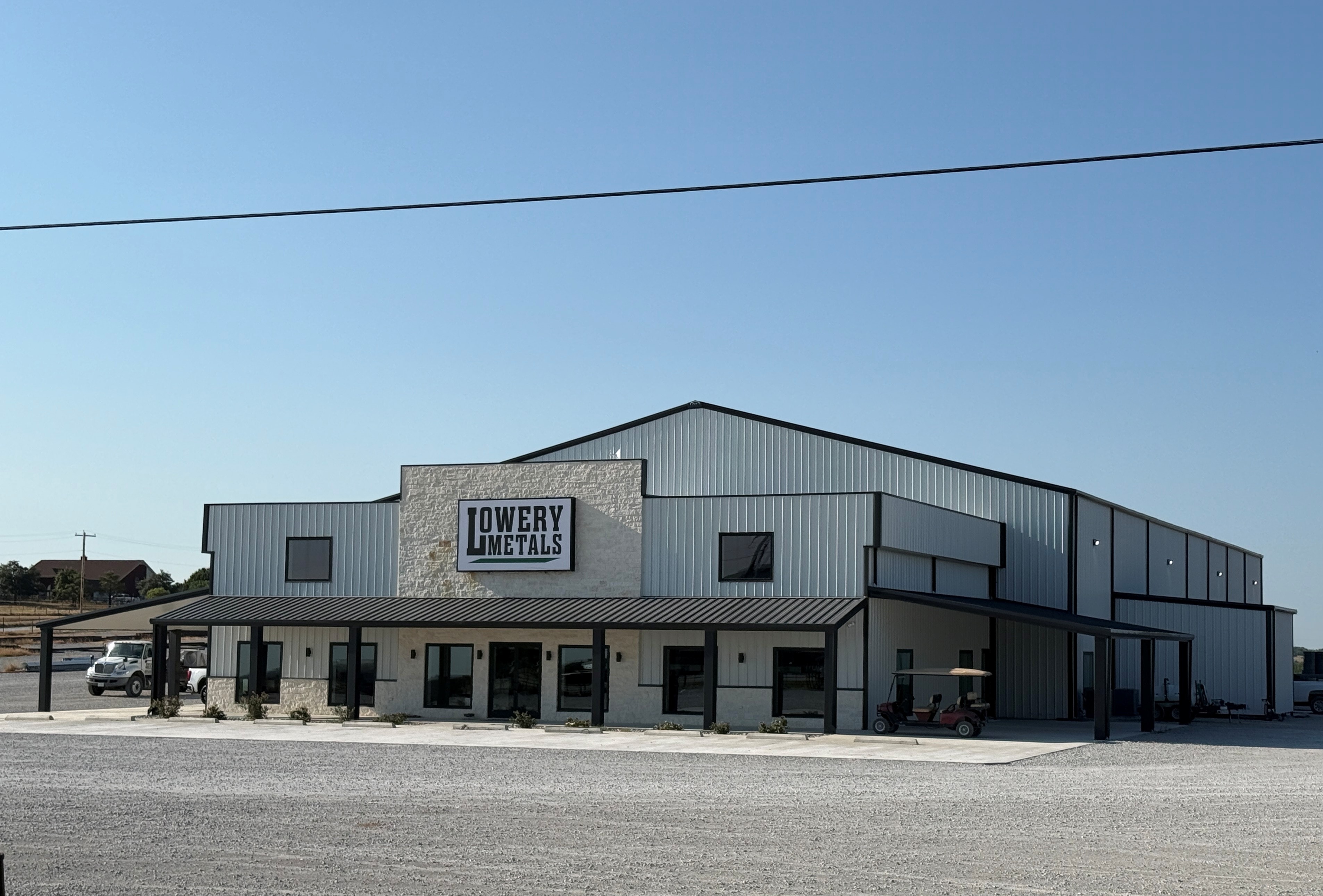 Metal commercial retail building exterior